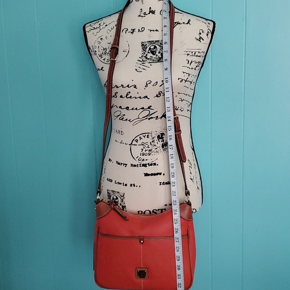 SOLD-Dooney and Bourke Kimberly Orange Crossbody - Picture 4 of 16